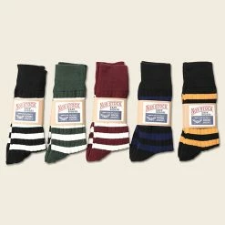 Non Stock BEST SELLERS Old School Prisoner Striped Cotton Socks