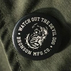Bronson ACCESSORIES Vintage Watchdog Pin Button Badge - Black