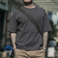 Non Stock 9.8 Oz Cotton Classic Pocket T-Shirt - Dark Gray