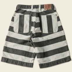 Non Stock 11.5 Oz Heavyweight Wide Striped Prisoner Shorts 23 Non Stock 11.5 Oz Heavyweight Wide Striped Prisoner Shorts