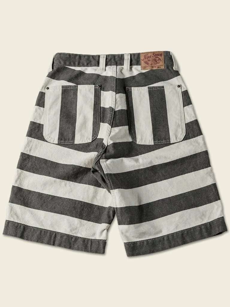 Non Stock 11.5 Oz Heavyweight Wide Striped Prisoner Shorts 4 Non Stock 11.5 Oz Heavyweight Wide Striped Prisoner Shorts