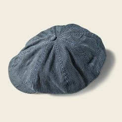 Non Stock Old Time Denim Stripe Newsboy Cap BEST SELLERS