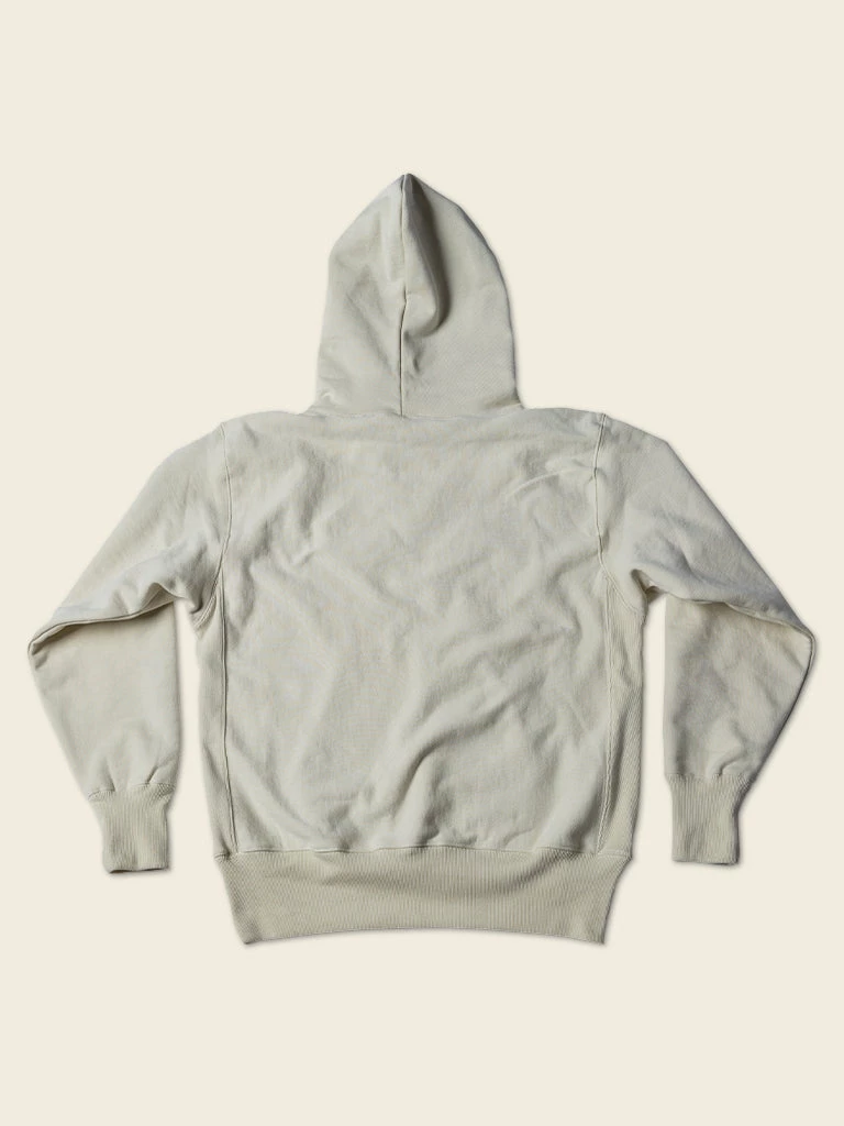 Bronson 21 Oz Military Academy Reverse Weave Hoodie - White TOPS 4 Bronson 21 Oz Military Academy Reverse Weave Hoodie - White TOPS