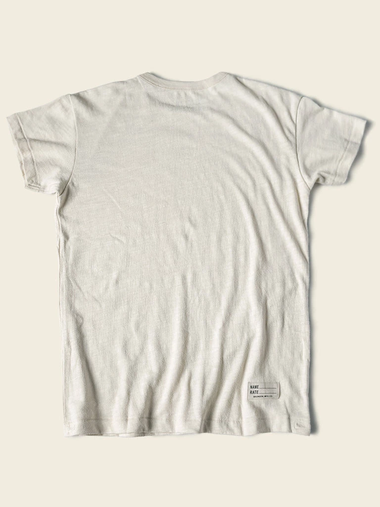 Bronson 1940s USN Crew Slub Cotton T-Shirt NEW ARRIVALS 4 Bronson 1940s USN Crew Slub Cotton T-Shirt NEW ARRIVALS