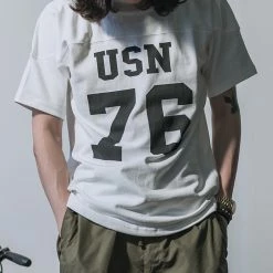 Bronson US Naval Football T-Shirt - White