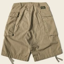 Non Stock 8.5 Oz Cotton Ripstop Cargo Shorts - Khaki NEW ARRIVALS