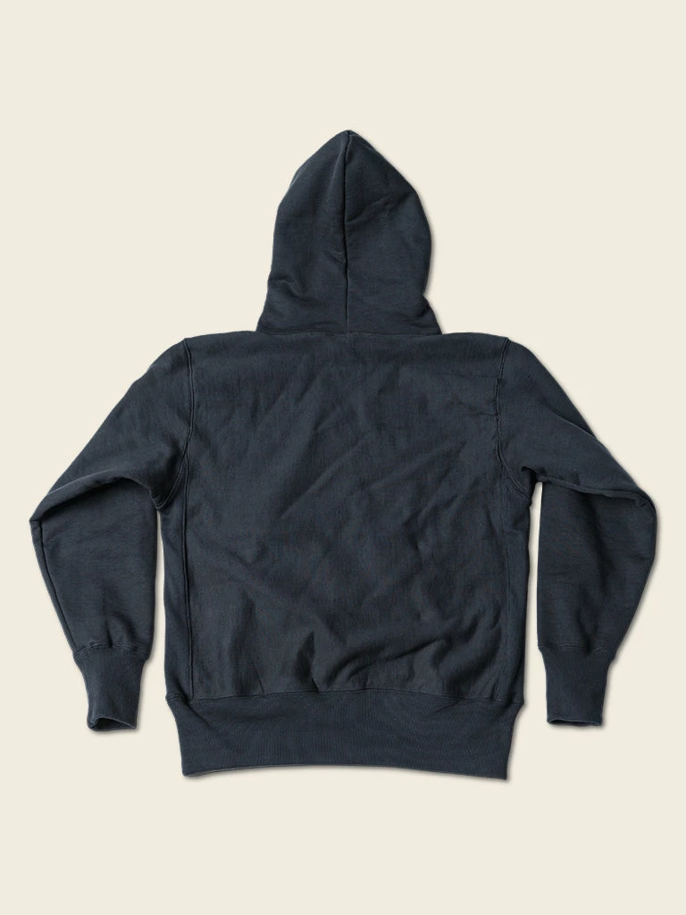 Bronson TOPS 21 Oz Military Academy Reverse Weave Hoodie - Black 4 Bronson TOPS 21 Oz Military Academy Reverse Weave Hoodie - Black