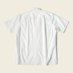 Bronson Back In Stock Classic Panama Open Collar Shirt - Ivory White