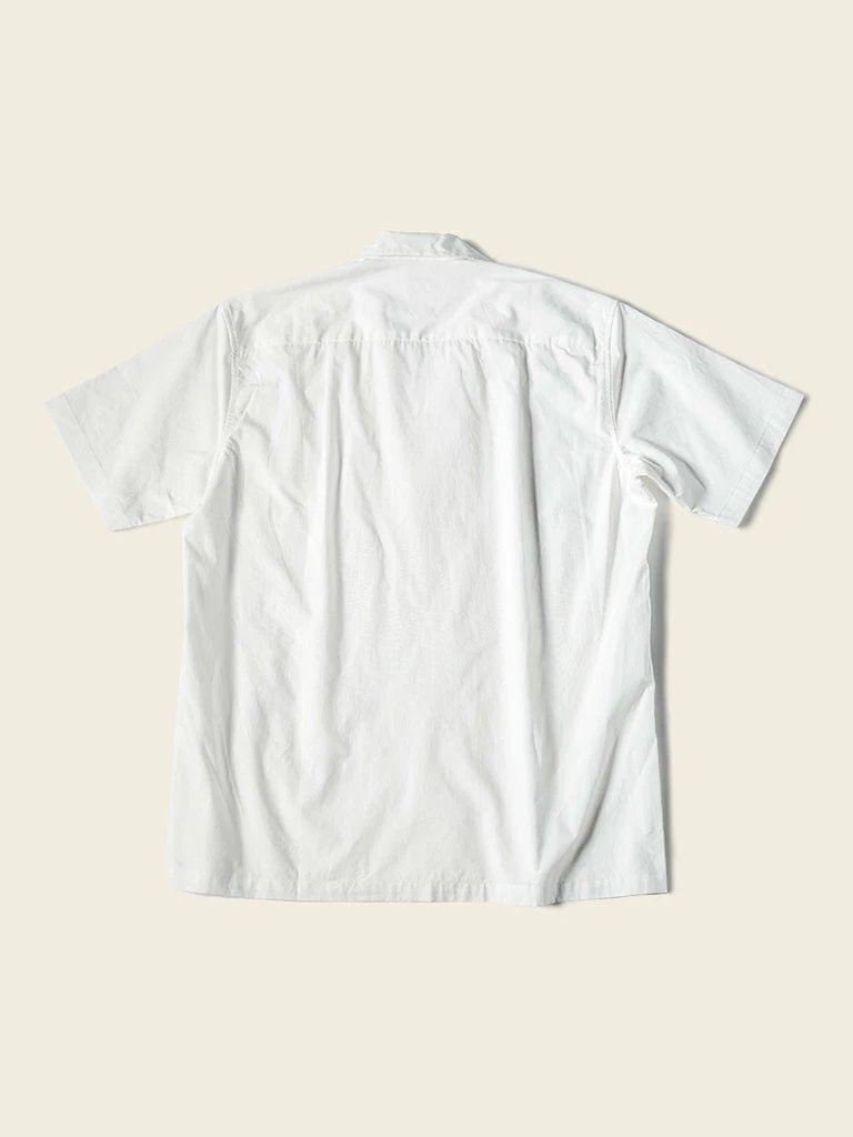 Bronson Back In Stock Classic Panama Open Collar Shirt - Ivory White 4 Bronson Back In Stock Classic Panama Open Collar Shirt - Ivory White