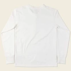 Bronson Vintage Long Sleeve Henley T-Shirt - White