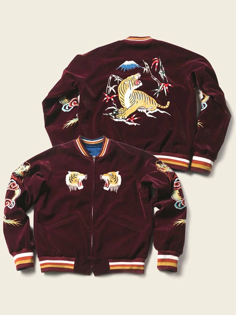 Non Stock 1950s Reversible Acetate Souvenir Jacket - Dragon Tiger Falcon OUTERWEAR 4 Non Stock 1950s Reversible Acetate Souvenir Jacket - Dragon Tiger Falcon OUTERWEAR