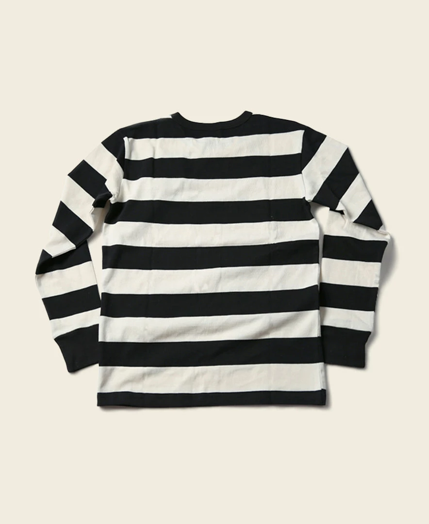 Non Stock 9 Oz Wide Striped Long Sleeve T-Shirt 4 Non Stock 9 Oz Wide Striped Long Sleeve T-Shirt