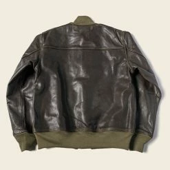 Bronson USAAF Type A-1 Leather Flight Jacket - Dark Brown OUTERWEAR