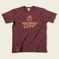 Non Stock Vintage West Terrace Choir Print Short Sleeve T-Shirt
