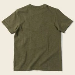 Non Stock 10.5 Oz US Cotton Tubular Gusset T-Shirt - Green