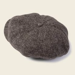 Non Stock Old Time Herringbone Wool News Boy Cap ACCESSORIES