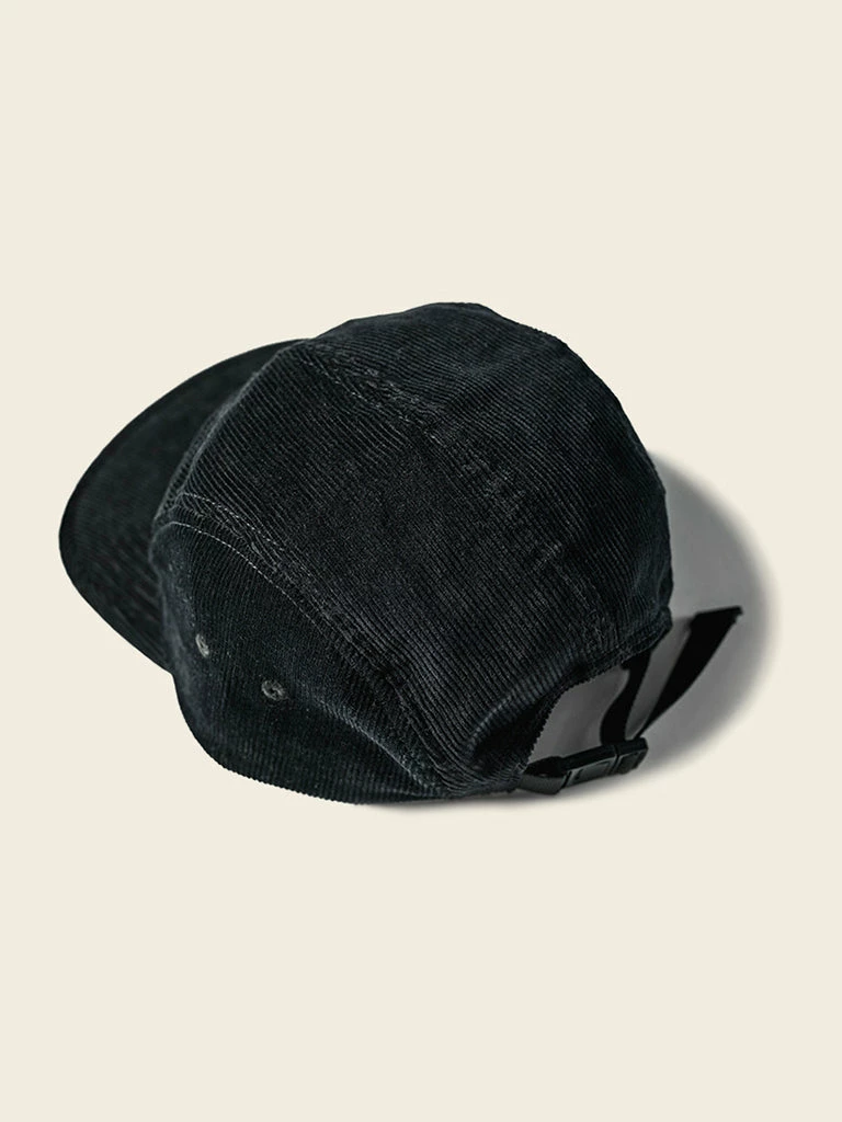 Non Stock 12.5 Oz Corduroy 5 Panel Cap - Black 4 Non Stock 12.5 Oz Corduroy 5 Panel Cap - Black