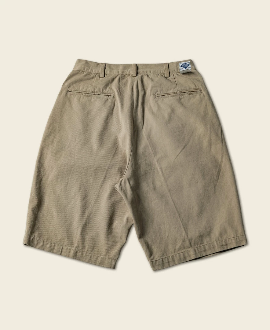 Non Stock BEST SELLERS Classic Straight Leg Double Pleated Shorts - Khaki 4 Non Stock BEST SELLERS Classic Straight Leg Double Pleated Shorts - Khaki