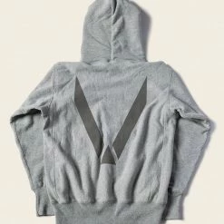 Non Stock TOPS 1970s USAFA 18 Oz Reverse Weave Hoodie - Gray