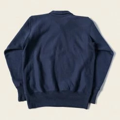 Non Stock 1950s USAFA Reverse Weave Half-Zip Sweatshirt - Navy
