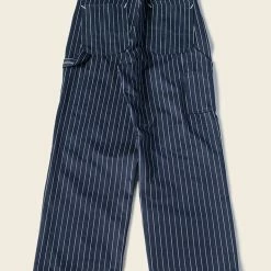 Bronson NEW ARRIVALS Lot 952 HBT Striped Mechanic Pants - Navy