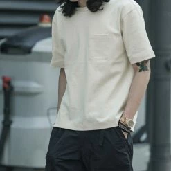 Non Stock 9.8 Oz Cotton Classic Pocket T-Shirt - Apricot