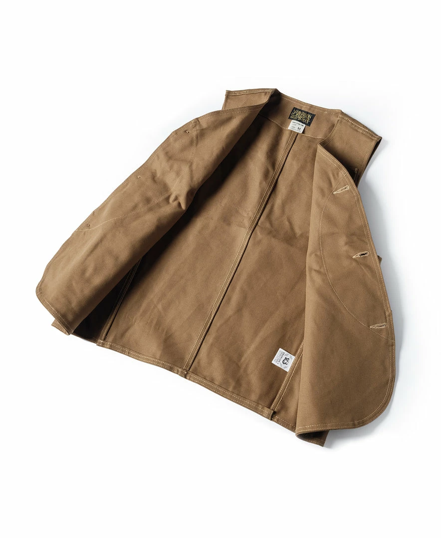 Bronson NEW ARRIVALS 1930s Heavyweight Canvas Game Pocket Hunting Vest - Khaki 5 Bronson NEW ARRIVALS 1930s Heavyweight Canvas Game Pocket Hunting Vest - Khaki