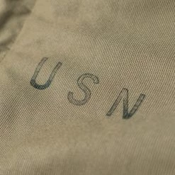 Bronson OUTERWEAR 1940s USN 3rd Type N-1 Woolen Deck Jacket - Khaki Stencil