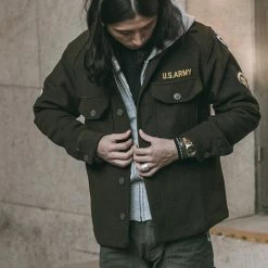 Non Stock 1950s Korean War US Army OG108 Wool Field Shirt