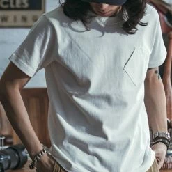 Bronson BEST SELLERS 1930s Slanted Pocket Tubular T-Shirt - White