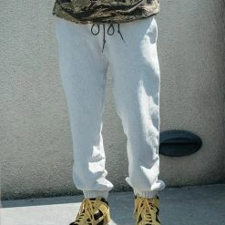 Bronson NEW ARRIVALS 1950s 20.5 Oz Terry Cloth Reverse Weave Sweatpants - Gray