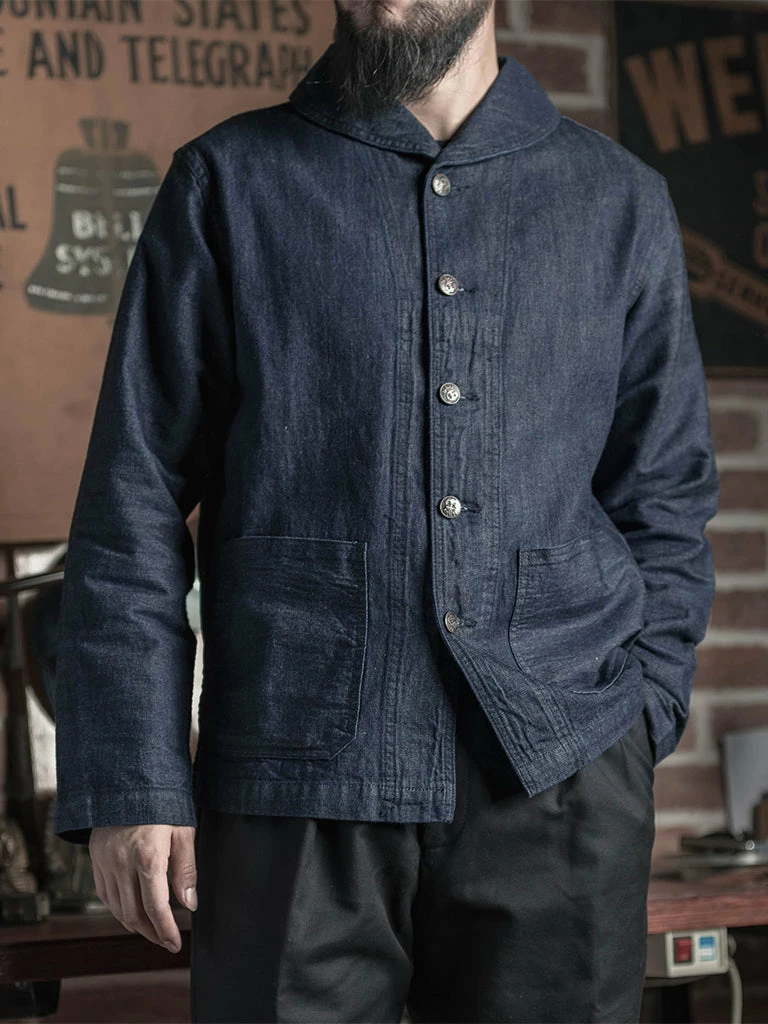 Bronson 1922 USN 2nd Model Denim Coverall Utility Jacket 5 Bronson 1922 USN 2nd Model Denim Coverall Utility Jacket