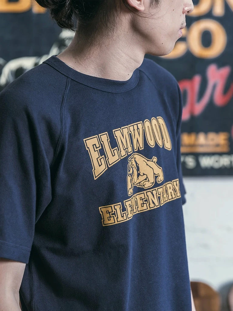 Non Stock Vintage Elmwood Elementary Print Raglan Sleeve T-Shirt TOPS 5 Non Stock Vintage Elmwood Elementary Print Raglan Sleeve T-Shirt TOPS
