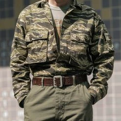 Non Stock NEW ARRIVALS Golden Tiger Camouflage Shirt