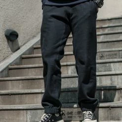 Bronson NEW ARRIVALS 1950s 20.5 Oz Terry Cloth Reverse Weave Sweatpants - Black 17 Bronson NEW ARRIVALS 1950s 20.5 Oz Terry Cloth Reverse Weave Sweatpants - Black