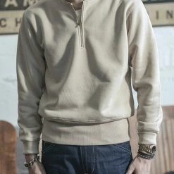 Non Stock TOPS 20.5 Oz Racing Half-Zip Sweatshirt - Apricot