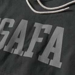 Non Stock TOPS 1970s USAFA 18 Oz Reverse Weave Hoodie - Black