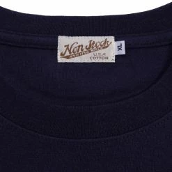 Non Stock 9 Oz US Cotton Tubular T-Shirt - Navy TOPS