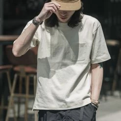 Non Stock 9.8 Oz Cotton Classic Pocket T-Shirt - Apricot