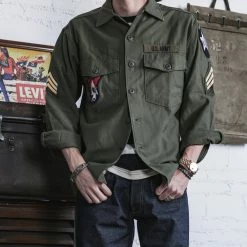 Non Stock Vietnam War US Army OG107 Fatigue Utility Shirt - Im Jin Scouts TOPS 21 Non Stock Vietnam War US Army OG107 Fatigue Utility Shirt - Im Jin Scouts TOPS