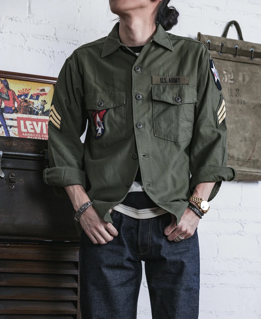 Non Stock Vietnam War US Army OG107 Fatigue Utility Shirt - Im Jin Scouts TOPS 5 Non Stock Vietnam War US Army OG107 Fatigue Utility Shirt - Im Jin Scouts TOPS