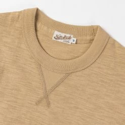 Non Stock TOPS 10.5 Oz US Cotton Tubular Gusset T-Shirt - Sand