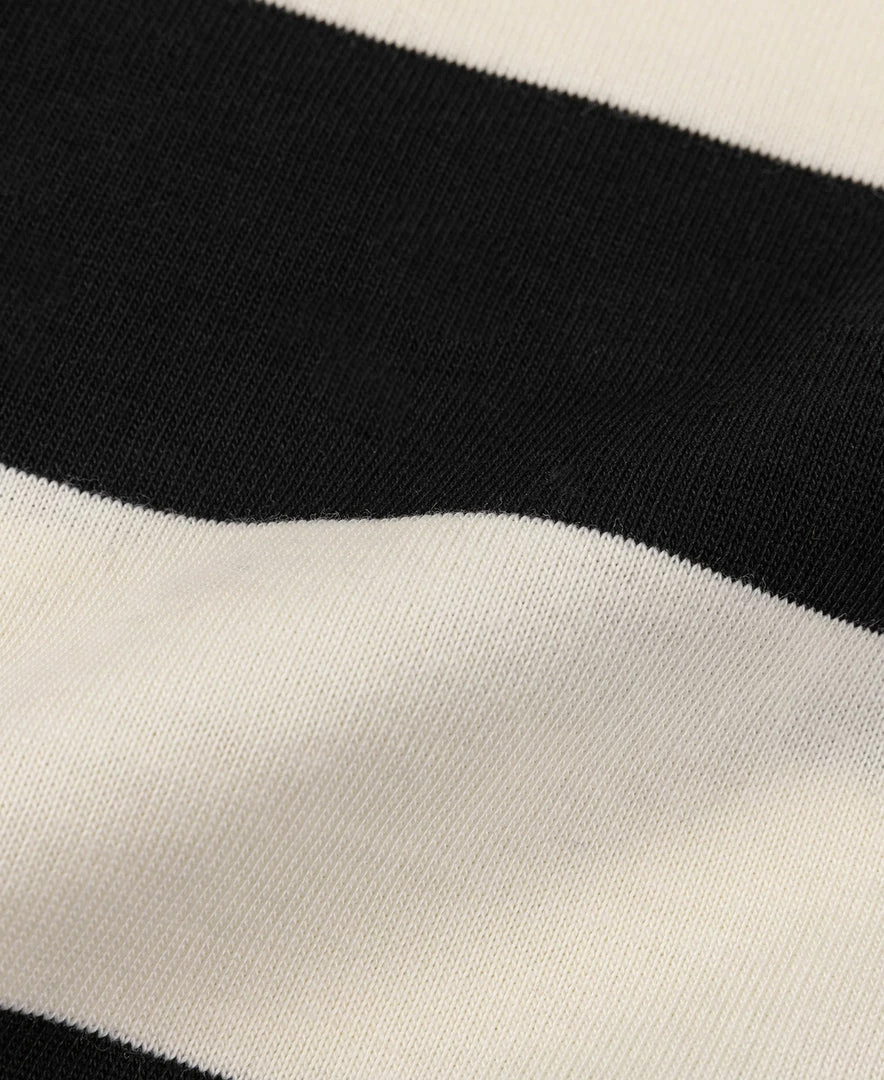 Non Stock Heavyweight Cotton Wide Striped T-Shirt - Black/White BEST SELLERS 5 Non Stock Heavyweight Cotton Wide Striped T-Shirt - Black/White BEST SELLERS