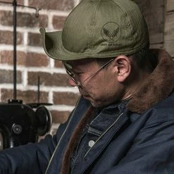 Bronson USAAF WWII Type A-3 Cap - Olive ACCESSORIES