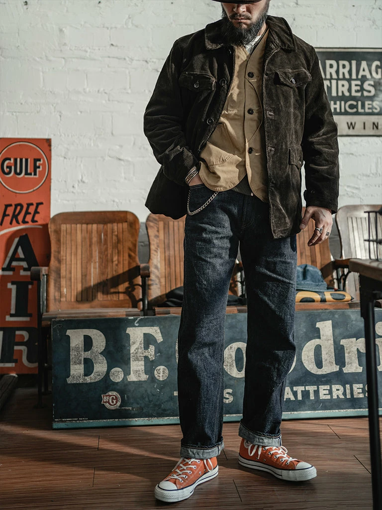 Bronson 1930s French Heavyweight Corduroy Hunting Jacket OUTERWEAR 7 Bronson 1930s French Heavyweight Corduroy Hunting Jacket OUTERWEAR