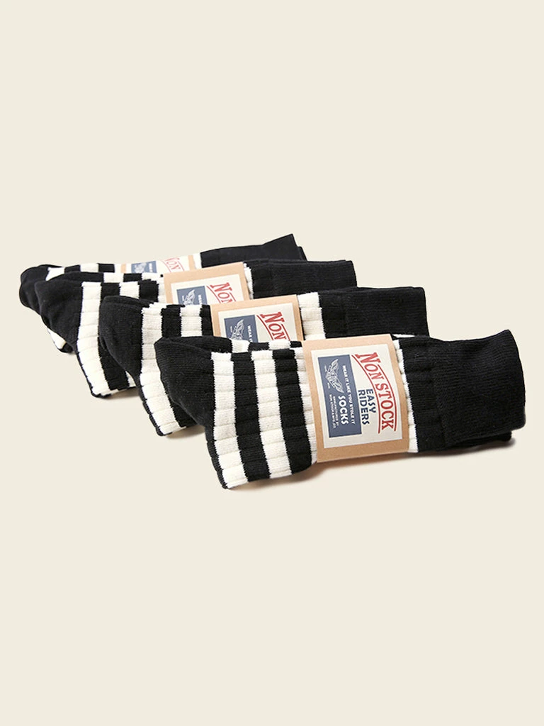 Non Stock BEST SELLERS Old School Prisoner Striped Cotton Socks 5 Non Stock BEST SELLERS Old School Prisoner Striped Cotton Socks