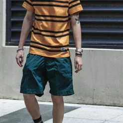 Non Stock 9.8 Oz IVY Style Striped T-Shirt - Yellow/Black
