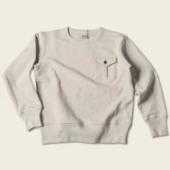 Non Stock 17.5 Oz Terry Cloth Military Pocket Sweatshirt - Apricot TOPS