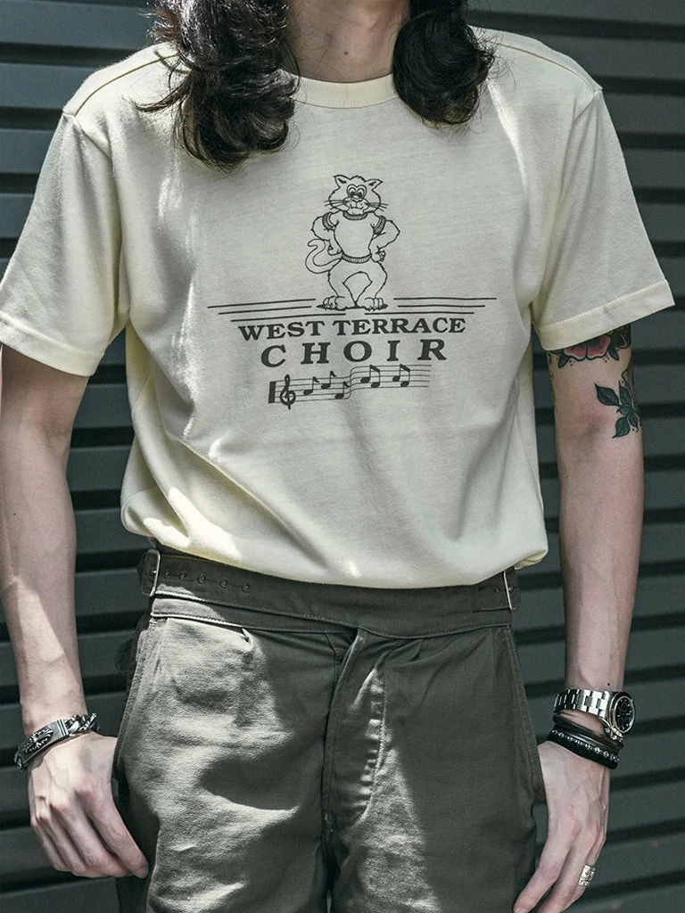 Non Stock Vintage West Terrace Choir Print Short Sleeve T-Shirt 7 Non Stock Vintage West Terrace Choir Print Short Sleeve T-Shirt