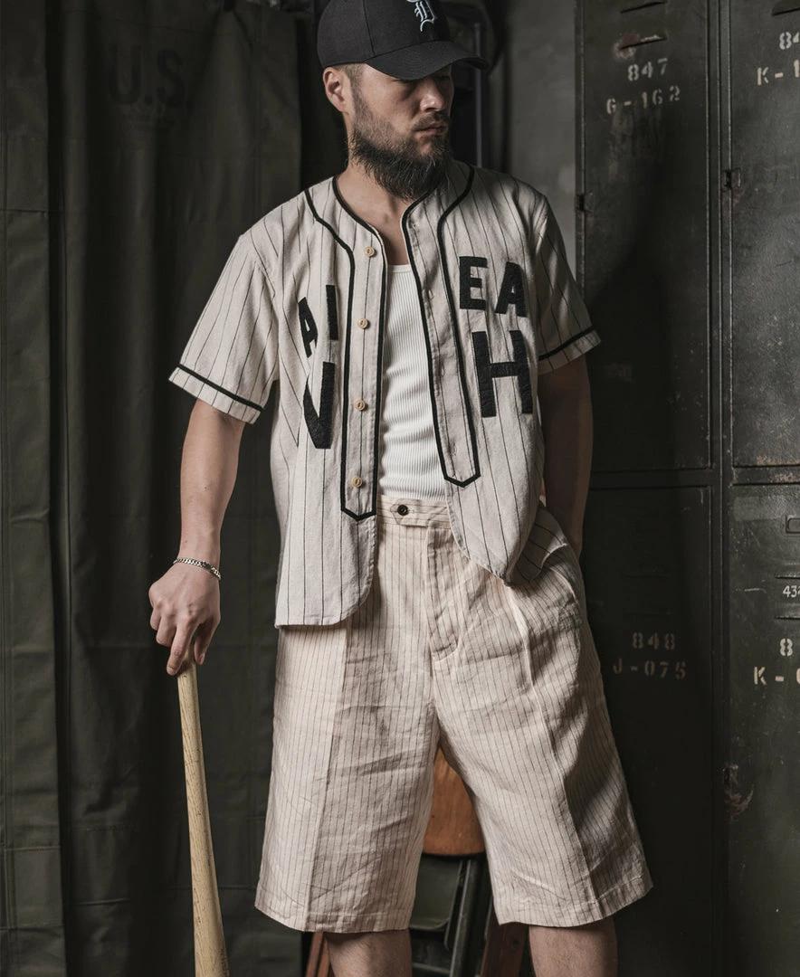 Bronson NEW ARRIVALS WWII Military Baseball Shirt - AIEA NH 5 Bronson NEW ARRIVALS WWII Military Baseball Shirt - AIEA NH
